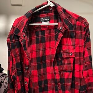 Signature Red and Black Plaid Men's Shirt
